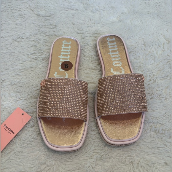 Juicy couture pink rhinestone sandals - Picture 3 of 4